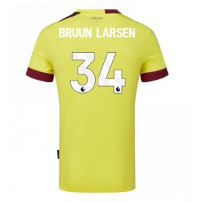 Burnley Jacob Bruun Larsen #34 Udebanetrøje 2023-24 Kort ærmer